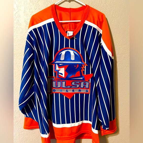 1998 vintage game weight Tulsa Oilers jersey made by Bauer - Picture 1 of 2